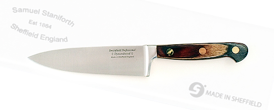 6 inch Cooks Knife with dymondwood handle