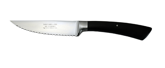 12cm Serrated Vegetable Knife Black Handle range 