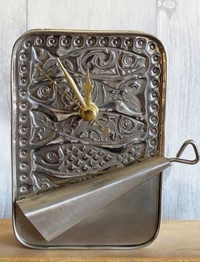 Freestanding Sardine Tin Clock