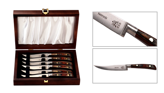 The Rivelin steak knife with earth handles