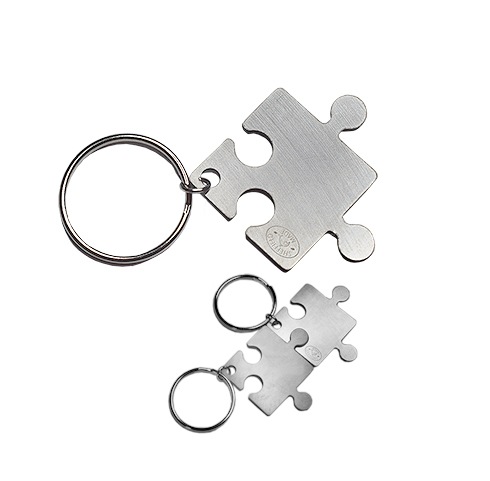Stainless steel Jigsaw keyring