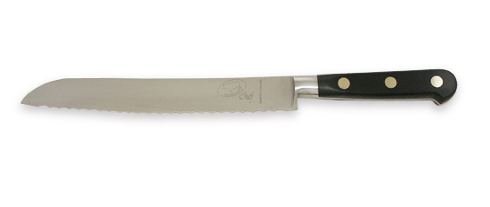 8 inch Bread Knife with black handle