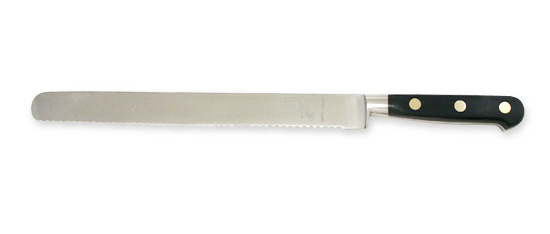 10 inch Serrated Slicer with black handle