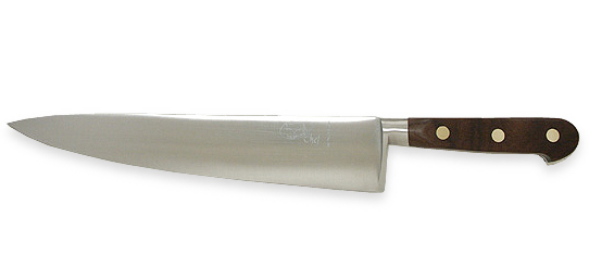 10 inch Cooks Knife with wood handle