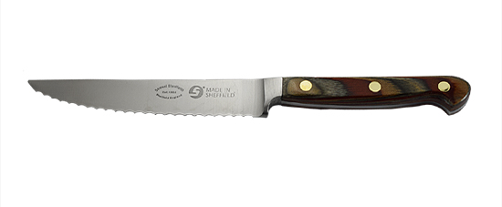 5 inch Serrated Utlity Knife with dymondwood handle
