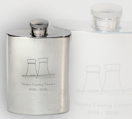 4oz cooling towers flask